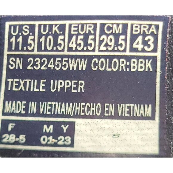 Skechers D'Lux Walker Relaxed Fit Orford Men's Size 11.5 Black Slip-in Sneakers - Picture 11 of 11